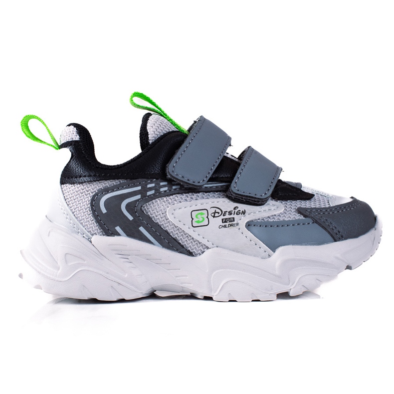 Shelovet Jungensneaker mit dicker Sohle, hellgrau