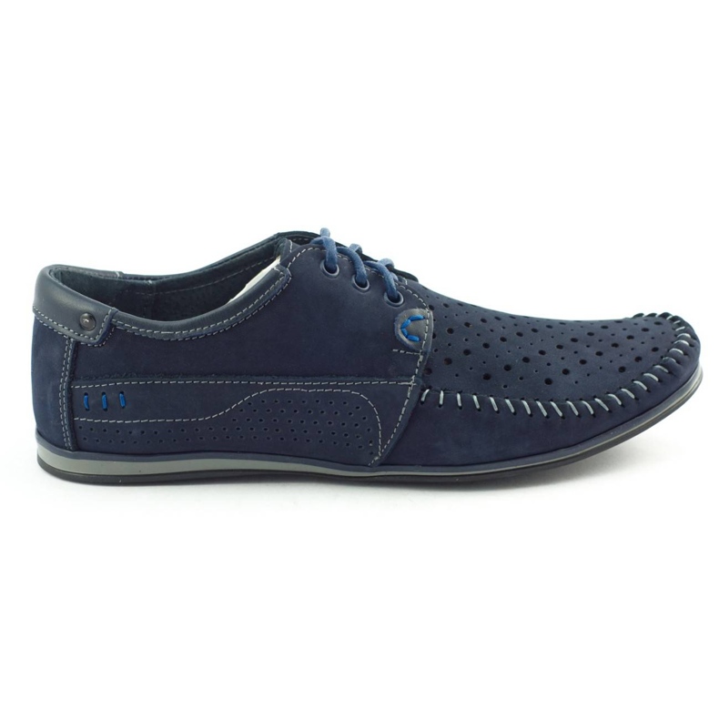 KOMODO Herren-Sommerschuhe, Mokassins 875, Marineblau