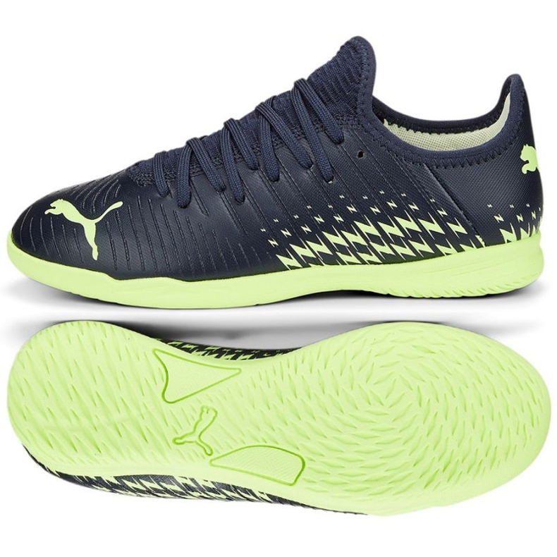 Schuhe Puma Furure Z 4.4 It Jr 107018 01 navy blau grün blau und marineblau