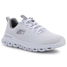 Skechers Glide Step Fasten Up Weiß M 232136-WHT grau
