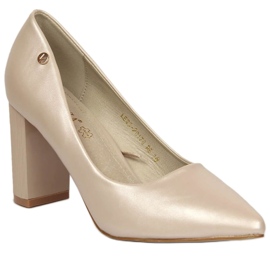 Pumps auf der Vinceza W JAN126B beige Post