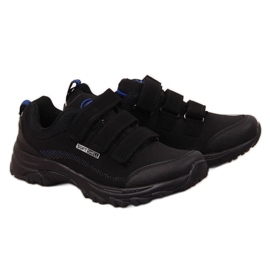 American Club W AM838B schwarz-blaue Trekkingschuhe mit Klettverschluss