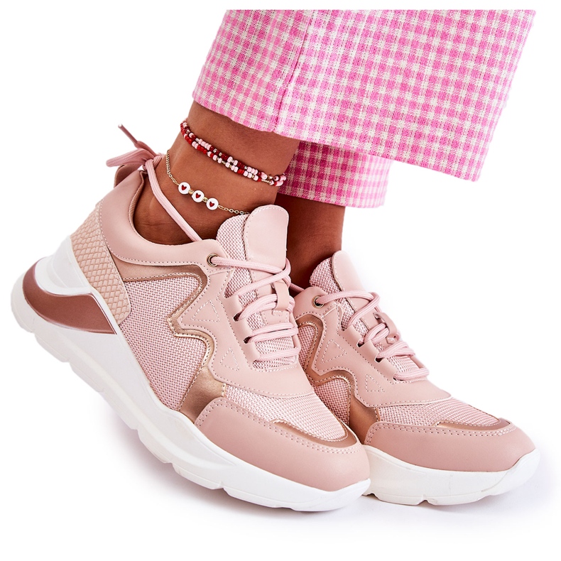 PG1 Modischer Damen-Sneaker Pink Allie rosa