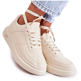 PG1 Klassische Turnschuhe aus Kunstleder Beige Jennys