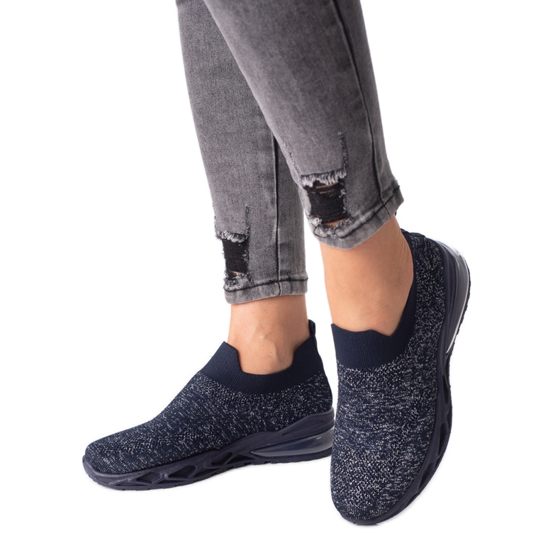 Shelovet marineblaue Sportschuhe für Damen navy blau
