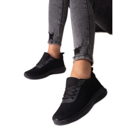 Shelovet Schnürsneaker für Damen schwarz
