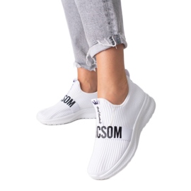 Weiße Textilsneaker von Shelovet für Damen