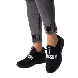 Schwarze Textilsneaker von Shelovet für Damen