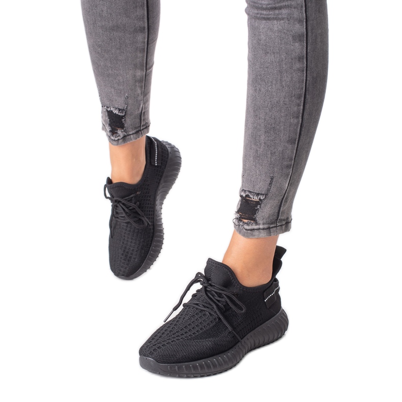 Schwarze Shelovet-Turnschuhe für Damen