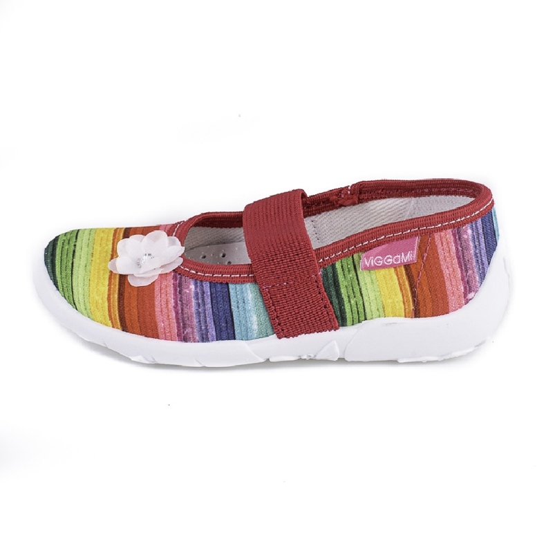 Hausschuhe für Mädchen Viggami Ilona Dekoration mehrfarbig