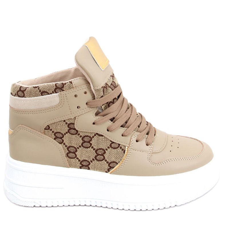 Axel Khaki High-Top-Sneakers beige braun