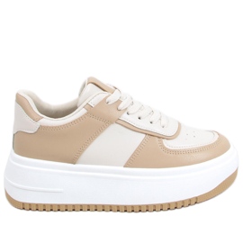 Dhara Beige Damenturnschuhe weiß