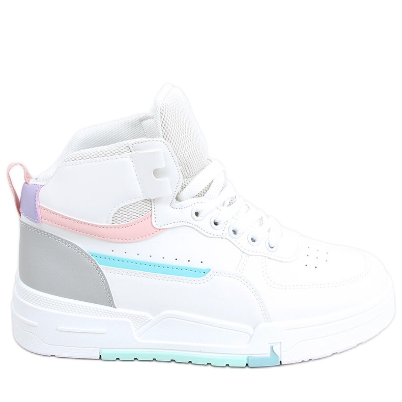 Tiago mehrfarbige High-Top-Sneaker weiß