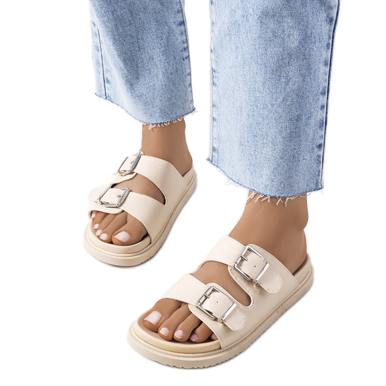 Beige Damenhausschuhe von Grayson