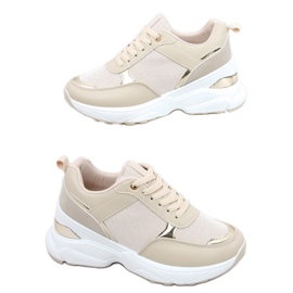Sportschuhe auf einem versteckten Keilabsatz in Dafne Beige