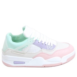 Inika Multi Beige Turnschuhe weiß lila rosa mehrfarbig grün