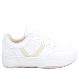 Ikke Beige Turnschuhe weiß
