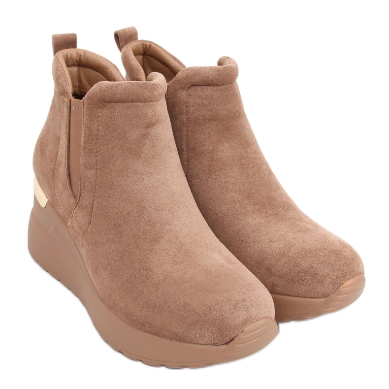 Keilschuhe Florens Khaki beige