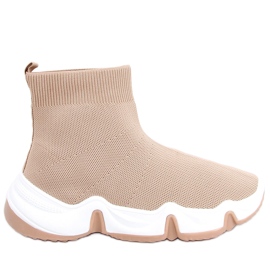Nova Khaki Socken High-Top-Socken beige