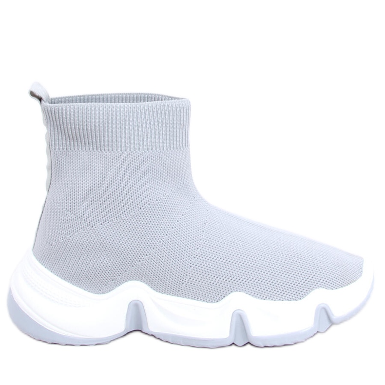 Nova Grey High-Top-Socken-Sportschuhe grau