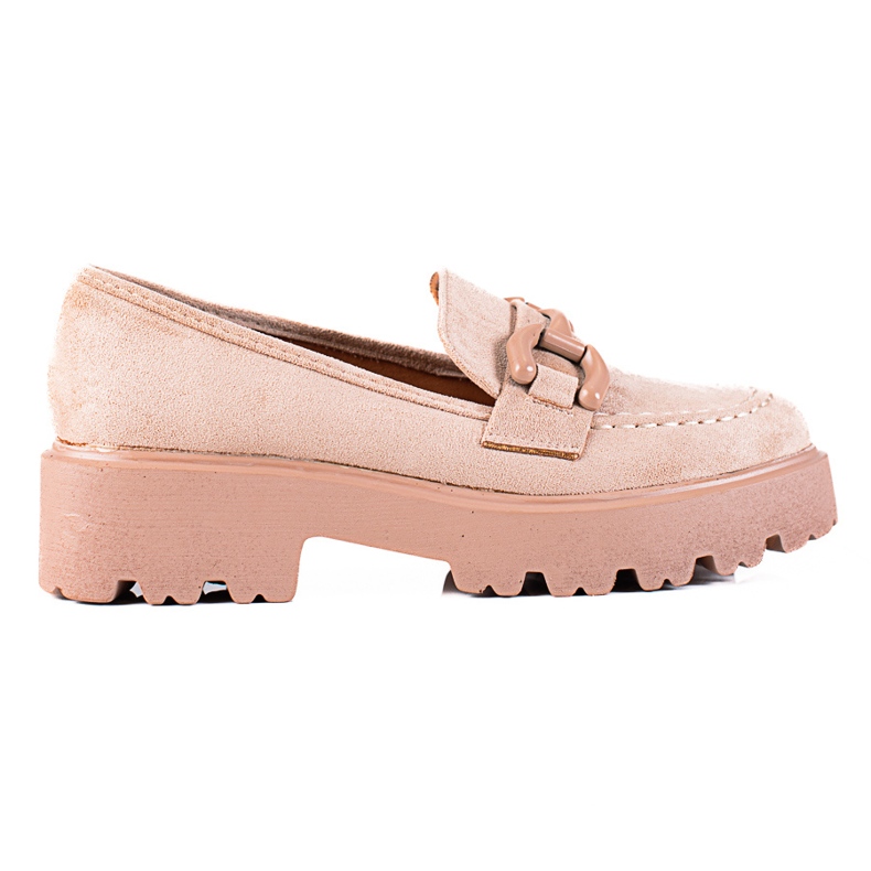 Beige Wildlederschuhe von Vinceza