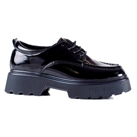Schwarz lackierte Vinceza-Schuhe