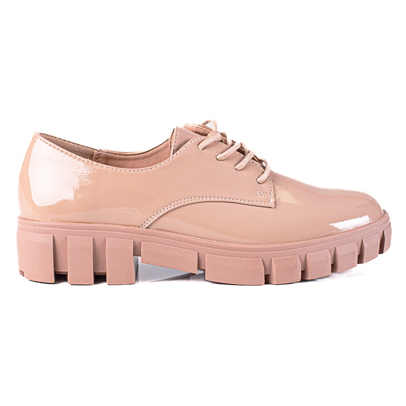 Beige lackierte Vinceza-Schuhe