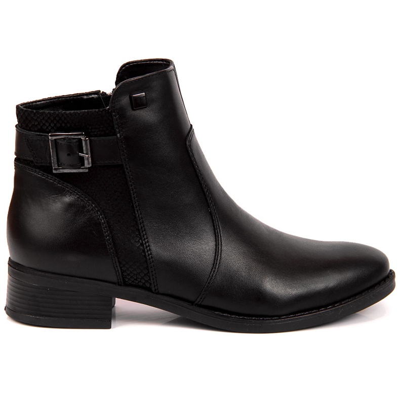 Damen Lederstiefel Dolce Pietro 0892 schwarz