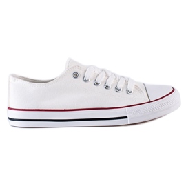 Klassische weiße Sneaker von Shelovet für Jugendliche