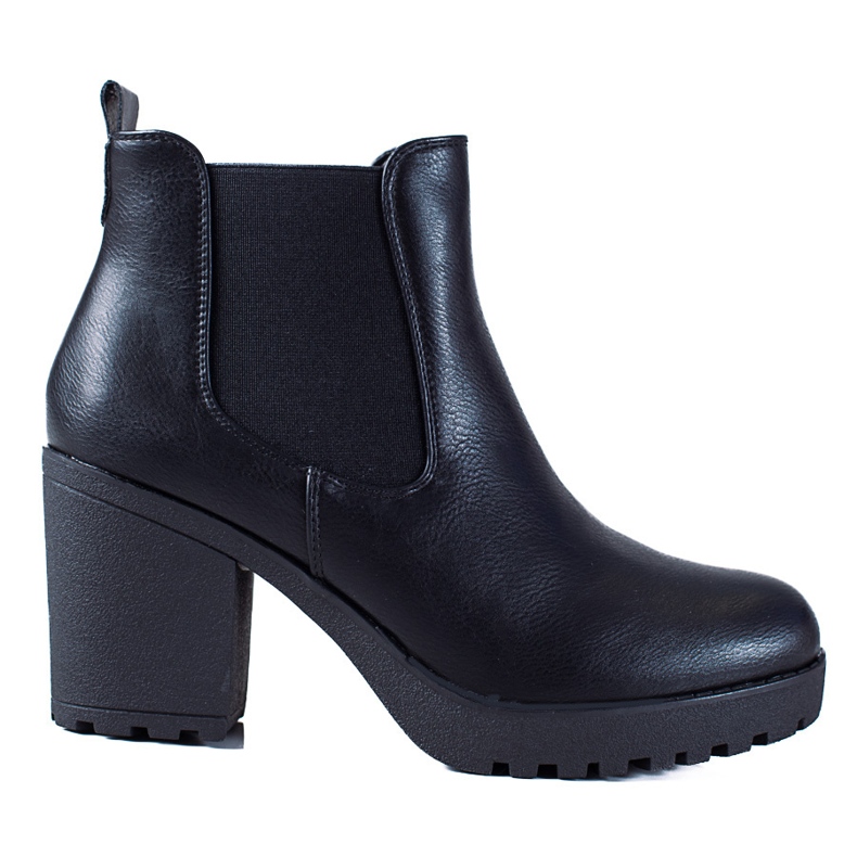 SHELOVET Klassische schwarze Jodhpur-Stiefel an der Post
