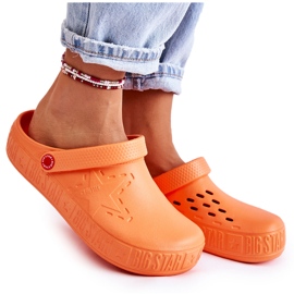 Leichte Hausschuhe für Damen Kroks Big Star II275005 Orange