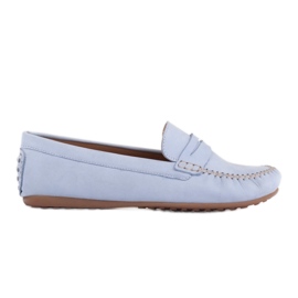 Marco Shoes Klassischer Loafer aus weichem Leder blau