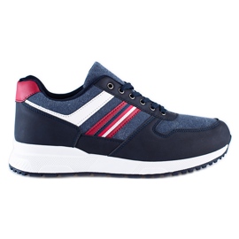 Bequeme marineblaue Shelovet Herren Sportschuhe