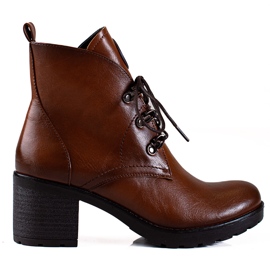 W. Potocki Damen Potocki Arbeiter auf High Heels braun