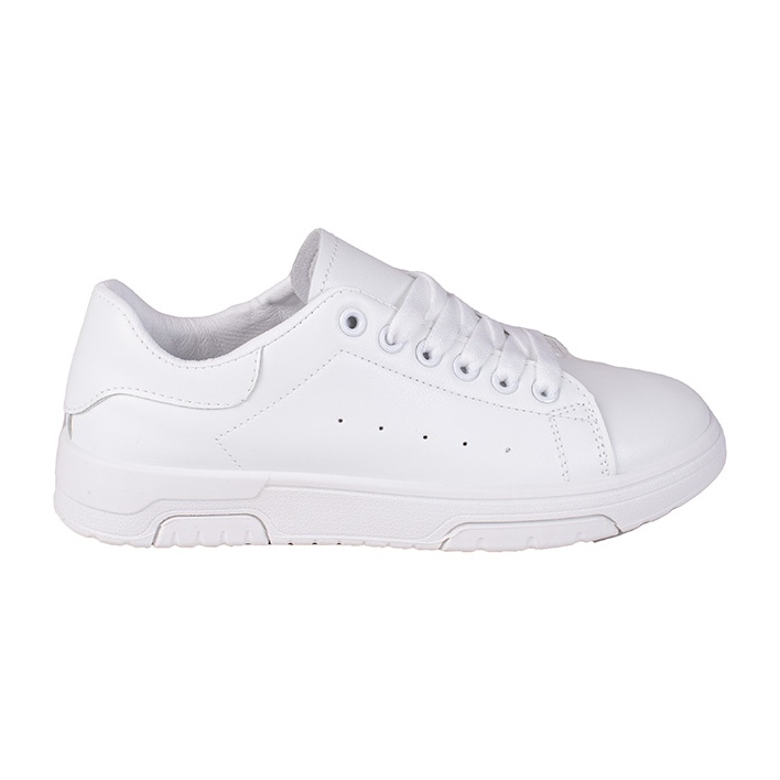 Weiße Shelovet Damen-Sneakers aus ökologischem Leder