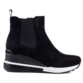 Vinceza Damensportstiefel auf schwarzem Keilabsatz