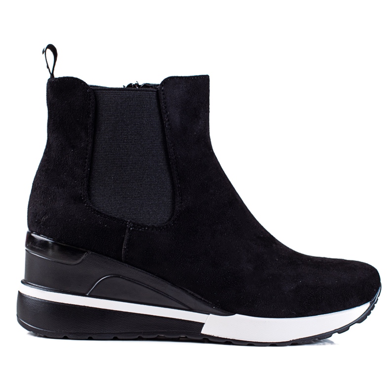 Vinceza Damensportstiefel auf schwarzem Keilabsatz