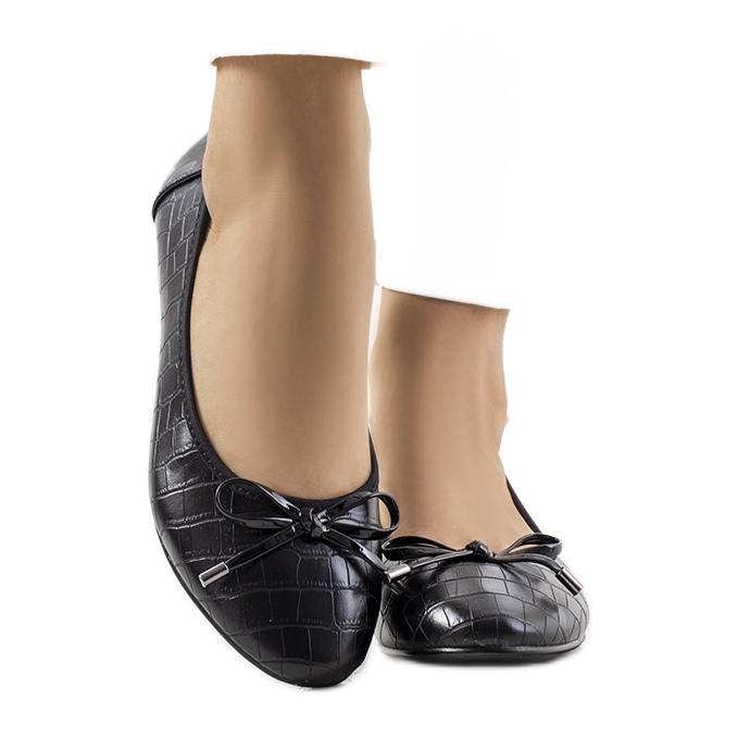 Schwarze Ballerinas für Damen von Elzina