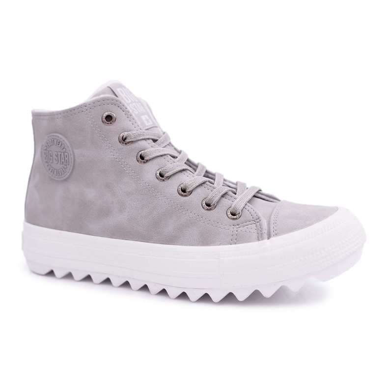 Damen Sneakers Big Star High Warm Grau EE274114