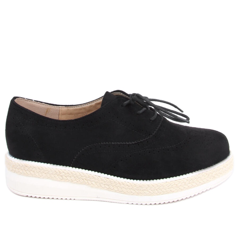 Damenmokassins, Espadrilles Apia Black schwarz