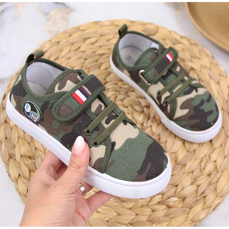 Atletico Klettverschluss-Sneaker für Kinder grün