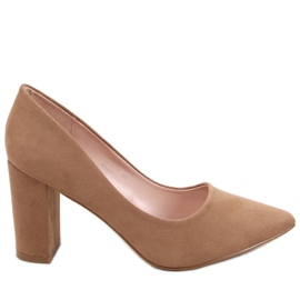 Pumpen auf dem Posten von Aria Khaki beige