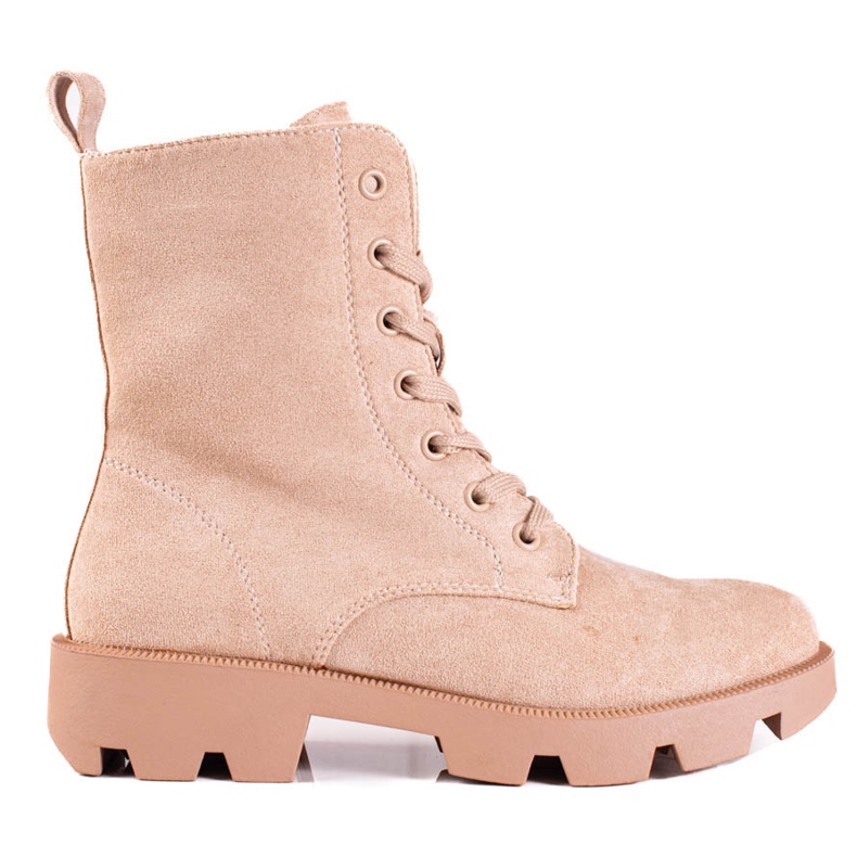 Shelovet Damen-Schnürtaschen aus Wildleder, beige