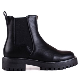 Schwarze Arbeiterinnen von Shelovet mit Reißverschluss