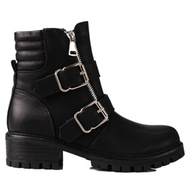 Schwarze Shelovet Damentaschen mit Reißverschlüssen