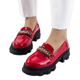 Rot lackierte Alcione-Schuhe
