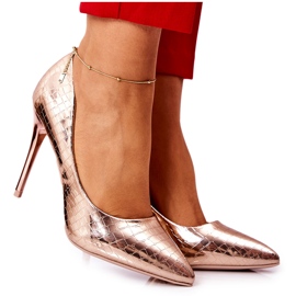 WS1 Schlangenmuster Pins Roségold Tissoria golden