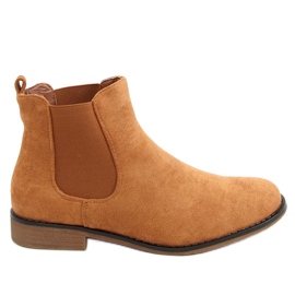 Burbo Camel Wildleder-Chelsea-Stiefel braun
