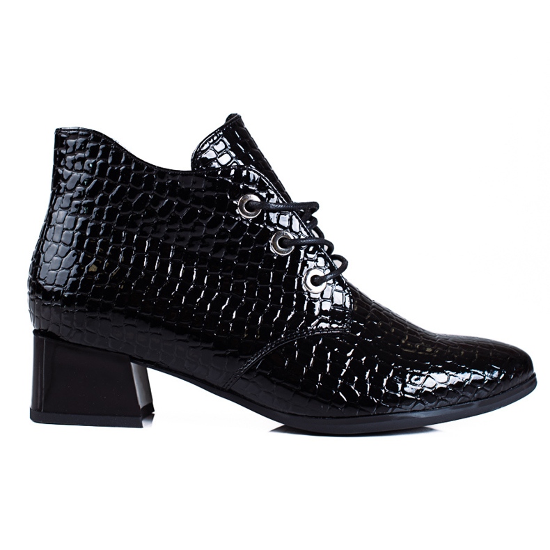 Schwarze Vinceza Damenstiefeletten mit Schnürung