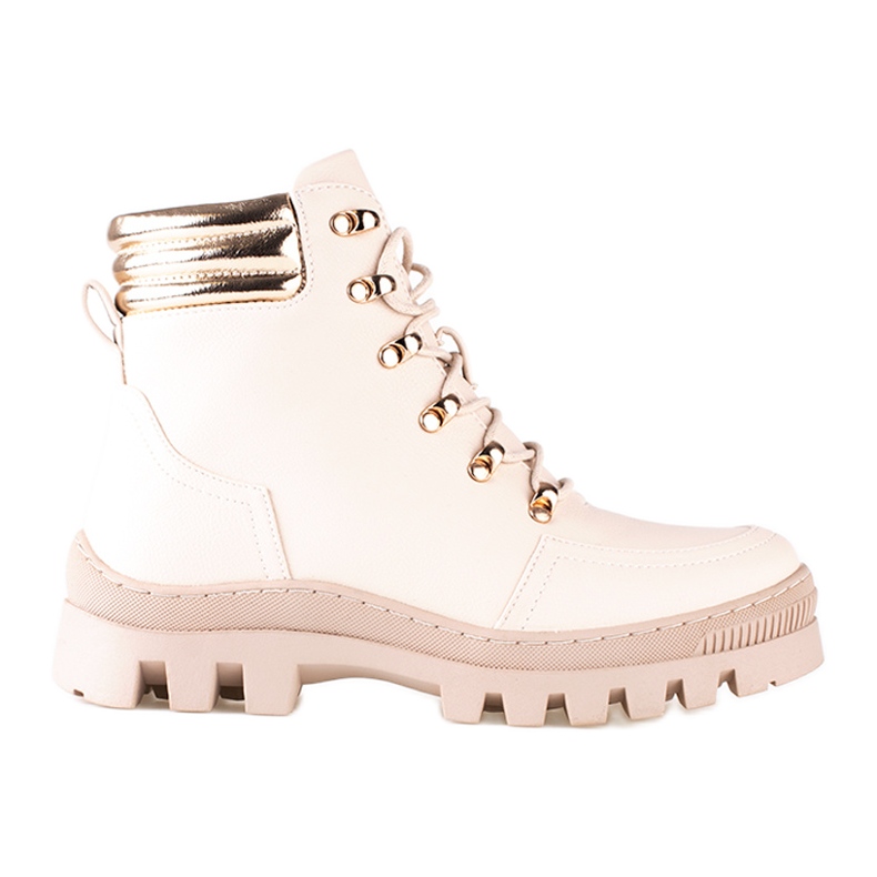 Beige Stiefel von W. Potocki